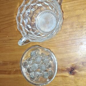 Clear Glass Antique Flower Frog